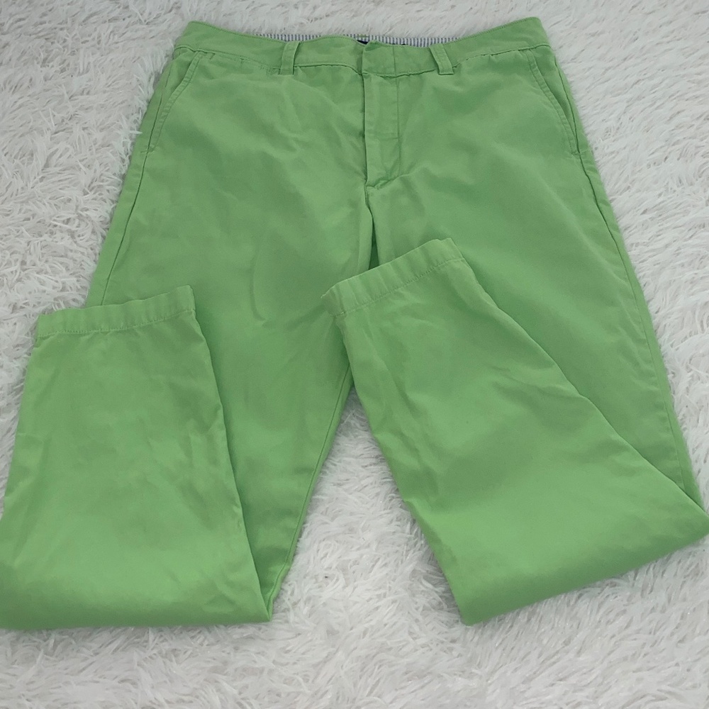 Bright Green Ralph Lauren Sport Cotton Pants